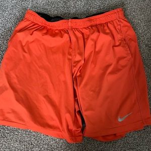2XL Orange Nike Dri-fit shorts